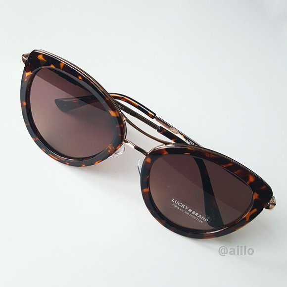 Lucky ? Brand LUNA TORTOISE Cat Eye Sunglasses main image 11